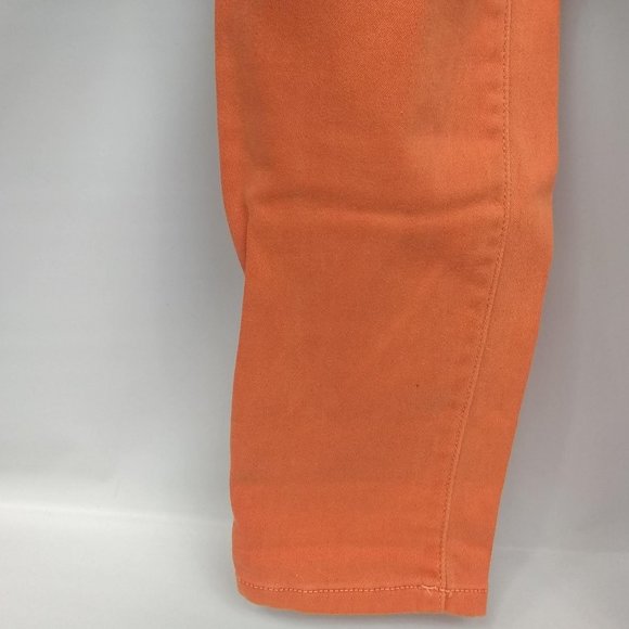 Michael Kors Izzy Skinny Mid Rise Jeans Marigold Size 4 - Picture 3 of 9